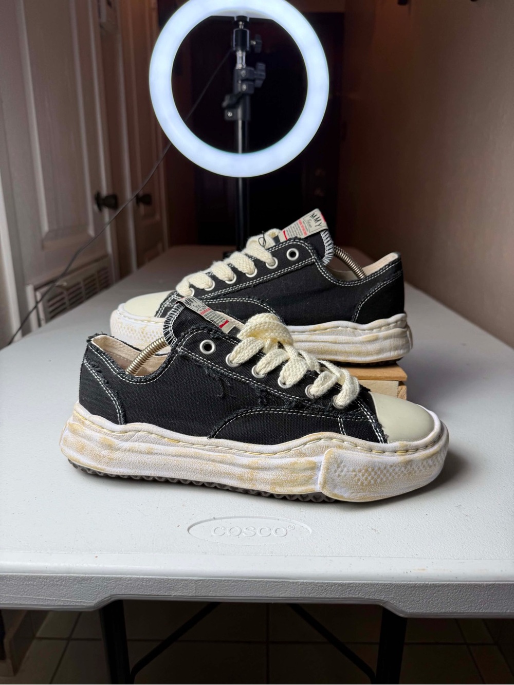 Maison Mihara Yasuhiro Peterson OG Canvas Black Men's Sz 43 /US 10 fit smaller